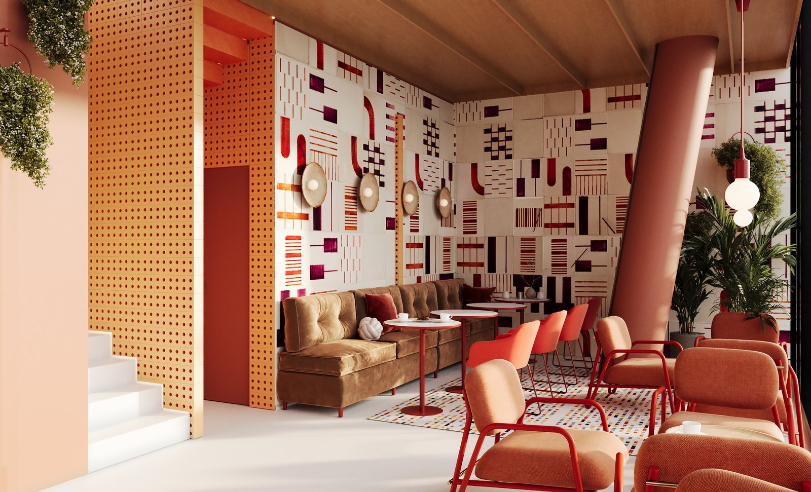 Color palette and lighting design